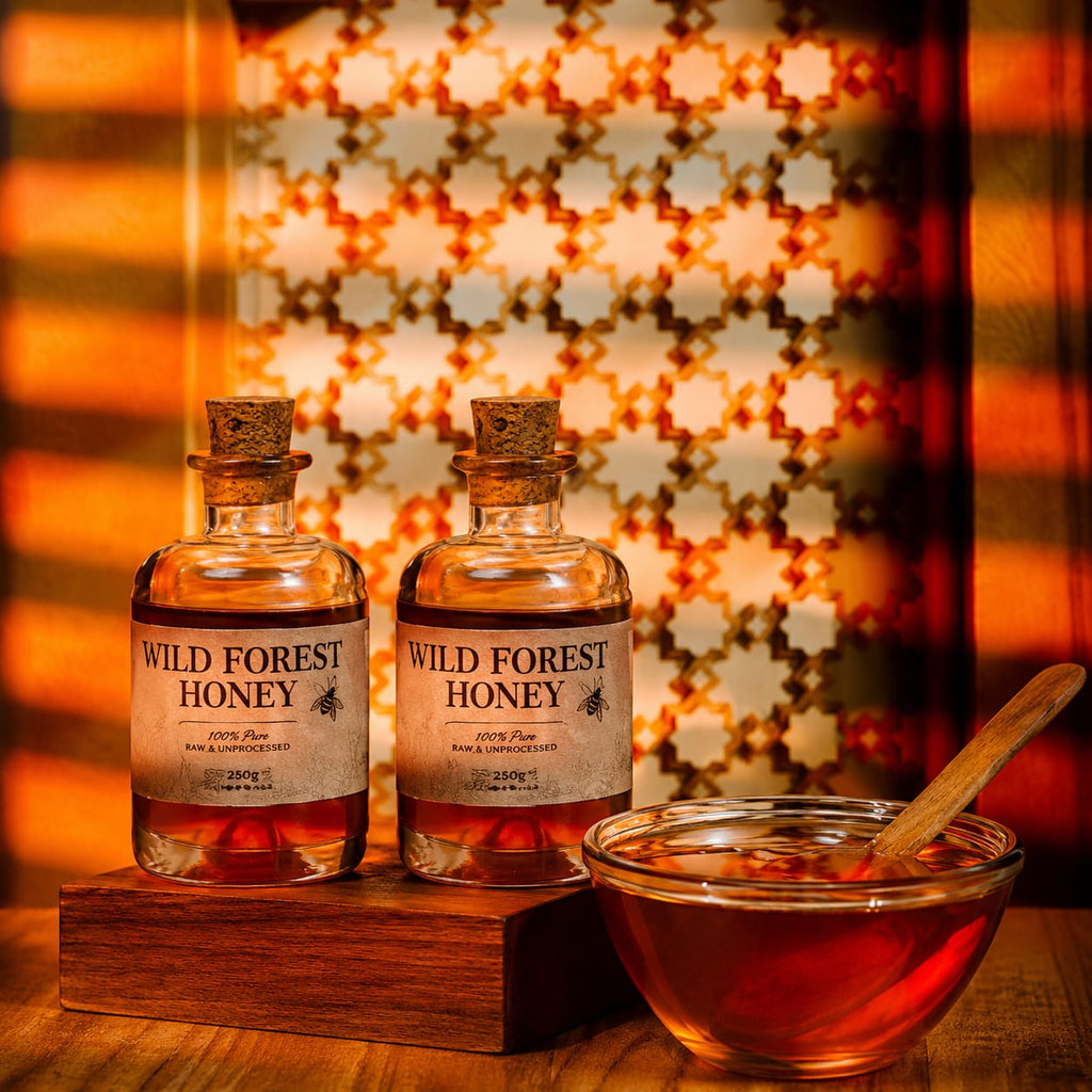 Raw wildflower honey