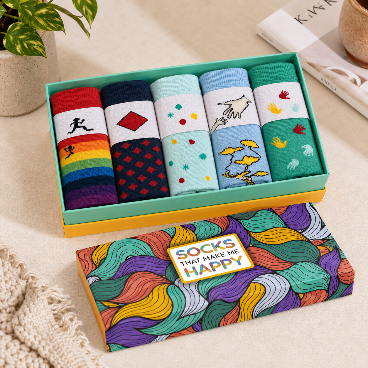 Awareness Socks INCLUSION Box - Box of 5