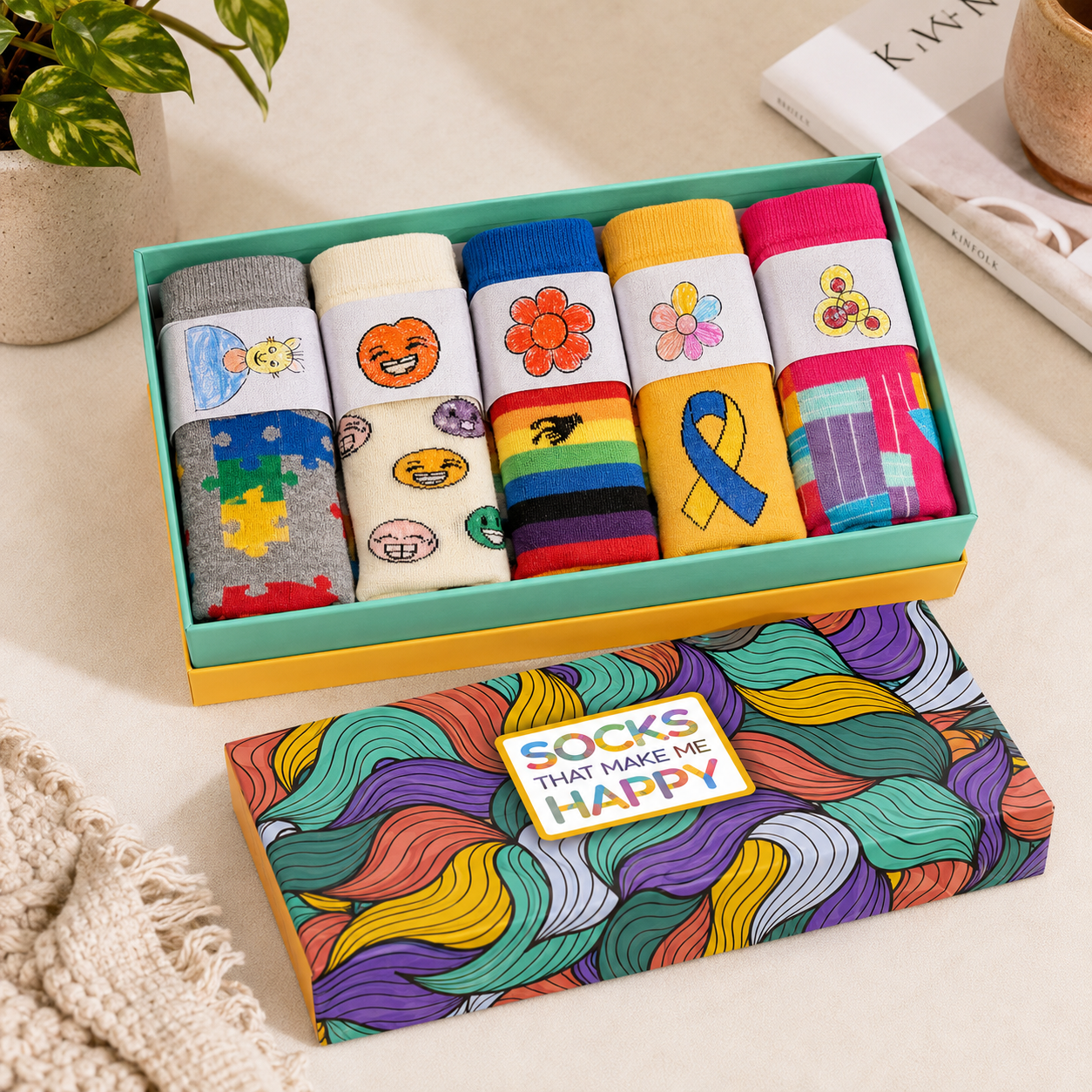 Awareness Socks DIVERSITY Box - Box of 5